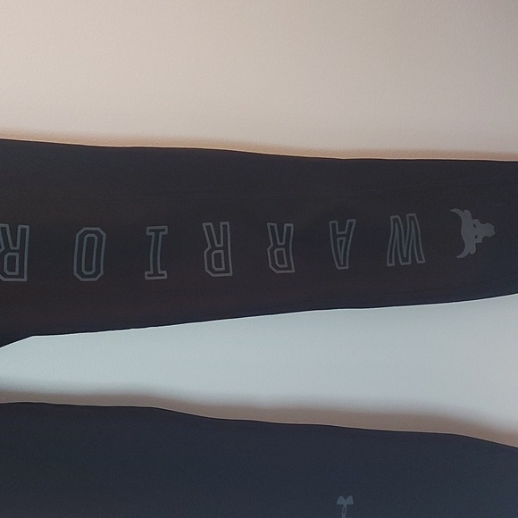 Under Armour Project Rock Compression Leggings Warrior Black Size S - Picture 4 of 7